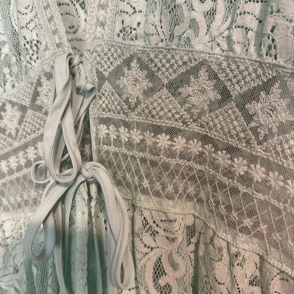 EST 1946-Coverup  Lace Dress in Light Green - Picture 3 of 3